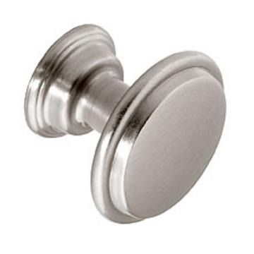 Pelton, Knob, Central hole centre, Brushed Stainless Steel