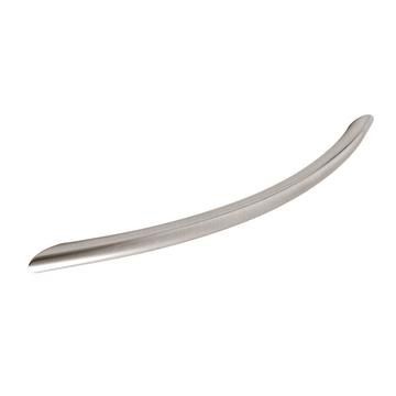 Leeming, Bow Handle, 128mm hole centre, Brushed Stainless Steel Effect