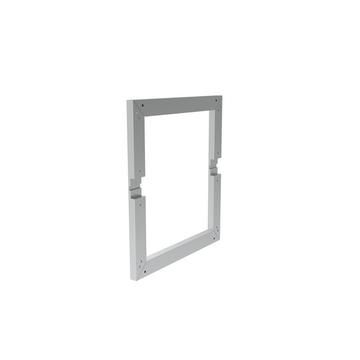Drawerline dishwasher frame for use with mid rail profile, Stainless Steel finish