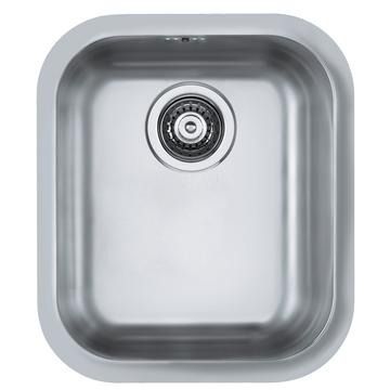 Alveus, Variant 40, Stainless Steel, Single bowl, Undermount, 368x428x180mm, c/w waste, Syphon, DBL