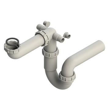 Alveus, Sink accessories, White, Waste, WASTE TRAP 1XSP MTP (single siphone)
