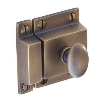 Wellington, Latch Handle, Central hole centre, Antique Bronze