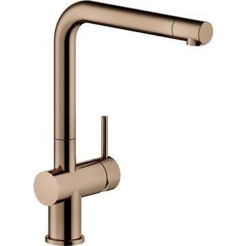 Nobili, Live, Single Lever, L Spout, Polished Bronze, Tap, 0.5 - 10 Bar