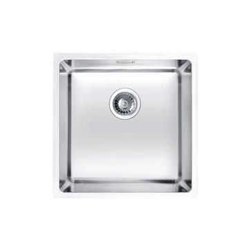 Alveus, Kombino 30, Stainless Steel, Single bowl, Undermount, 440x440x195mm, c/w waste, DBL trap &amp; m