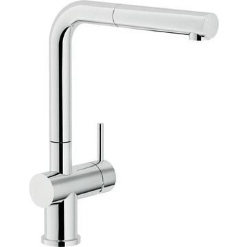Nobili, Live, Single Lever pull out, L Spout, Polished Chrome, Tap, 0.5 - 10 Bar
