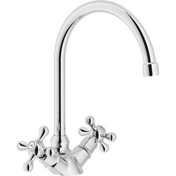 Nobili, Grazia, Dual Lever, Swan, Polished Chrome, Tap, 0.5 - 10 Bar