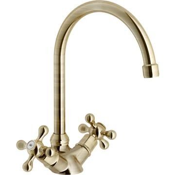 Nobili, Grazia, Dual Lever, Swan, Brushed Bronze, Tap, 0.5 - 10 Bar