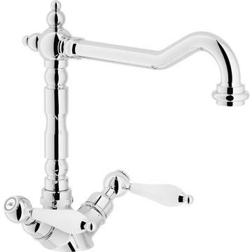 Nobili, Antica, Dual Lever, P Spout, Polished Chrome, Tap, 0.5 - 10 Bar