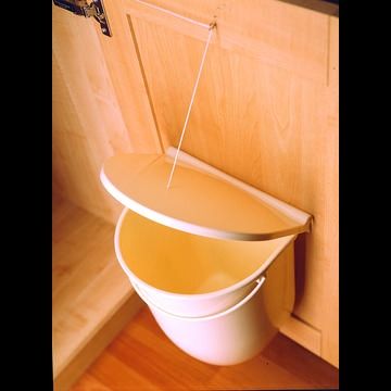 Gollinucci, Waste Bin, Fixes to hinged door, Almond, 1 x 12L compartment(s), for 400mm cabinet