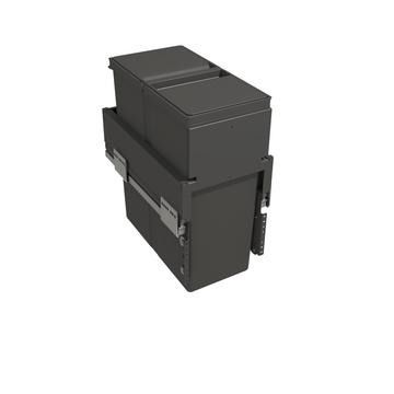 Gollinucci, Waste Bin, Anthracite, 1 x 40L compartment(s), for 300mm cabinet Gollinucci, Waste Bin, Anthracite, 1 x 40L compartment(s), for 300mm cabinet