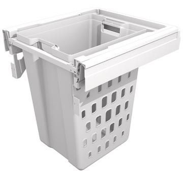 Gollinucci, Laundry Basket, White, 1 x 50L compartment(s), for 500mm cabinet