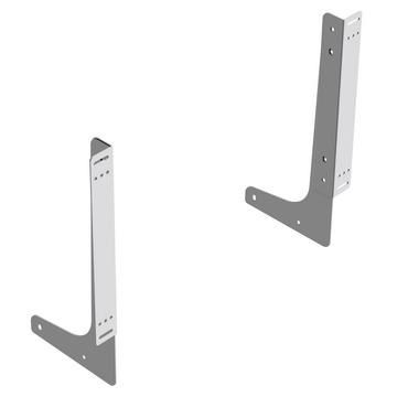 Gollinucci, Bin, fixing bracket, Grey, 1 Pair of Brackets, for Universal cabinet