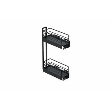 Kessebohmer 150mm Pullout, Anthracite (reduced depth for wall units &amp; shallow base units)
