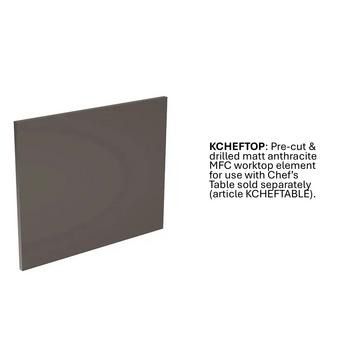 Chef's Table; Table Top Element Only, 600mm (mechanism sold seperately)