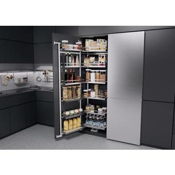 Kessebohmer Tandem Larder III; Full Height, Chrome Arena Style, 500mm