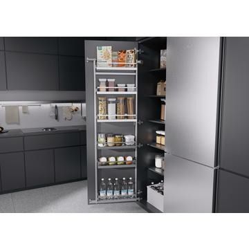 Kessebohmer Tandem Side Larder III; Chrome, Arena Style, Unhanded, 600mm