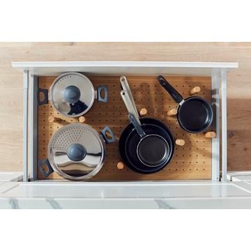 Kessebohmer Konfigure Timber Plate Holder for 800mm Blum Legrabox Drawers (inc. 8 x Timber Pins)