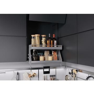 Kessebohmer iMove, 500mm, Silver/Grey, Double Shelf
