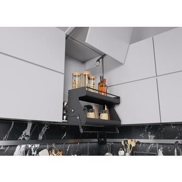 Kessebohmer iMove, 600mm, Anthracite, Double Shelf