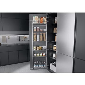 Kessebohmer Tandem Side Larder III; Chrome Classic, Unhanded, 500mm