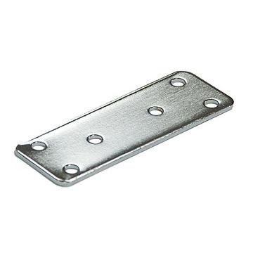 Door jointing plate, 98mm long, chrome plated