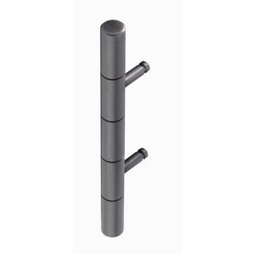 False butt hinge for combination doors, 75mm, pewter finish, pair