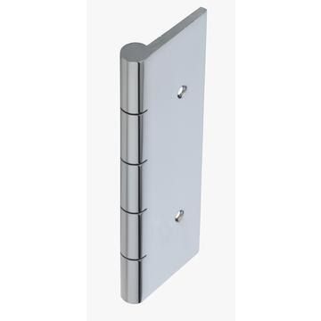False butt hinge for door sets, 75mm, chrome plated, including fixings, pair