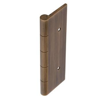 False butt hinge for door sets, 75mm, antique bronze, including fixings, pair