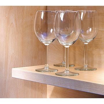 Concealed shelf support wall fixing, 12mm diameter x 120mm, bright zinc