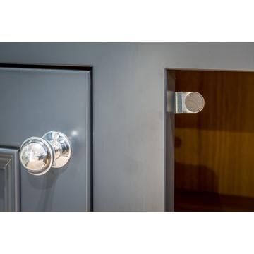 Door stop for in-frame doors, curves