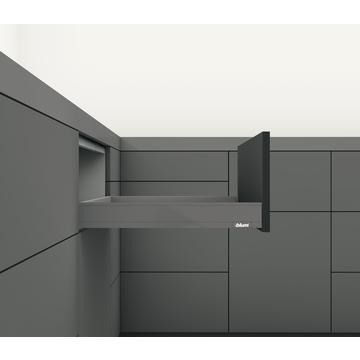 LEGRABOX Orion Grey N height (66.5mm) lay on drawer, 450mm NL with 40kg dynamic load