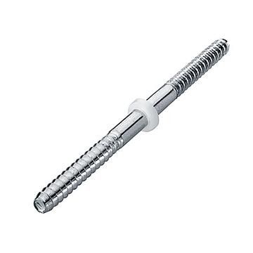 Door connector with washer, 70mm long, bright zinc plated