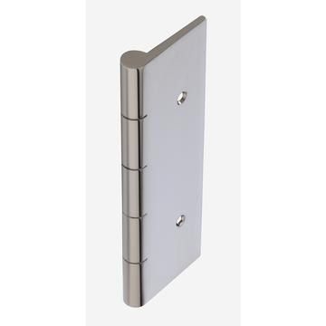 False butt hinge for door sets, 75mm, bright nickel plated, including fixings, pair