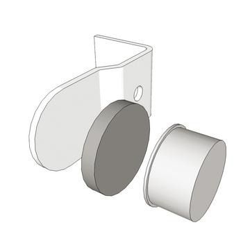 Magnetic door catch for 1909 doors, 15mm diameter