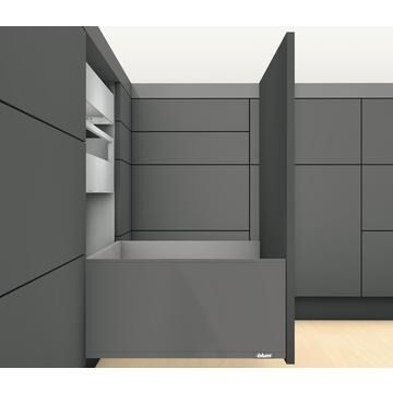 LEGRABOX TIP-ON BLUMOTION Orion Grey F height (241mm) lay on drawer, 500mm NL with 70kg dynamic lo