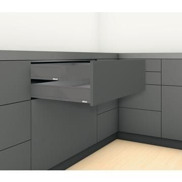 LEGRABOX M height inner drawer front, Orion Grey, to suit 1200mm wide cabinet