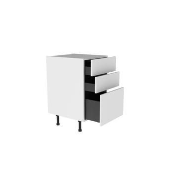 Assembled LEGRABOX 3 DWR Highline, 450mm depth, 300mm width, 2 x M height and 1 x C height, MFC back
