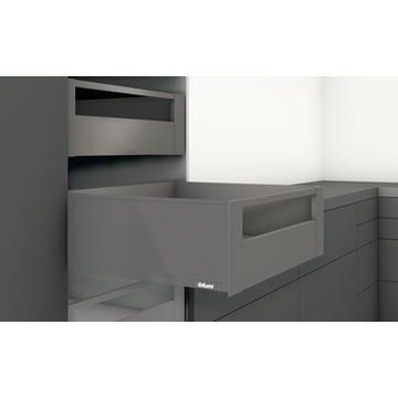 LEGRABOX C height inner pull out front,with gallery, Orion Grey, to suit 450mm wide cabinet