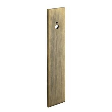 Knurled Offset Rectangular Backplate