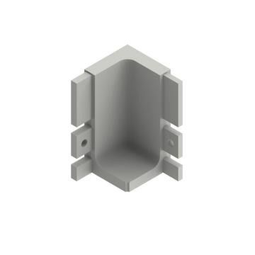 Aluminium top profile internal corner joint 90 degree