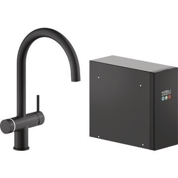 Nobili Live, Multifunctional, J Spout, Matt Black, Tap, 4 litres