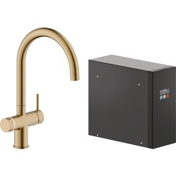 Nobili Live, Multifunctional, J Spout, Brushed Gold, Tap, 4 litres