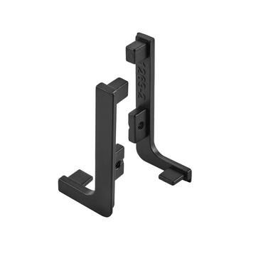 End caps for aluminium top profile 58.5x27.8mm, pair, lh/rh