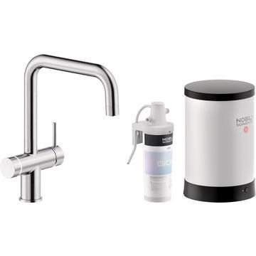 Nobili Live, Multifunctional, U Spout, Brushed Stainless Steel, Tap, 4 litres