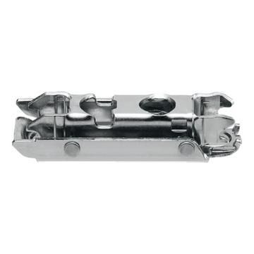CLIP In-line 0mm mounting plate cam height adjustable for fixing with chipboard screws