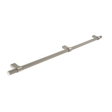 Knurled, Bar Handle, 448mm hole centre, Brushed Stainless Steel Effect (No Backplate)
