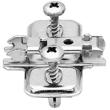CLIP cruciform mounting plate,height adjustable 0mm spacing EXPANDO fixing