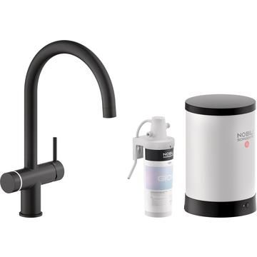 Nobili, Live, Multifunctional, J Spout, Matt Black, Tap, 4 litres (E model)