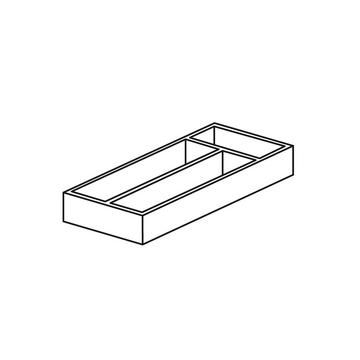 Cutlery insert, 300mm, washed oak