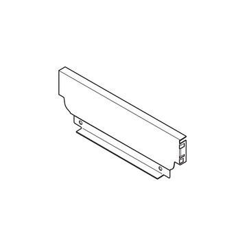 TANDEMBOX antaro grey steel back for 1200mm cabinet, M Height